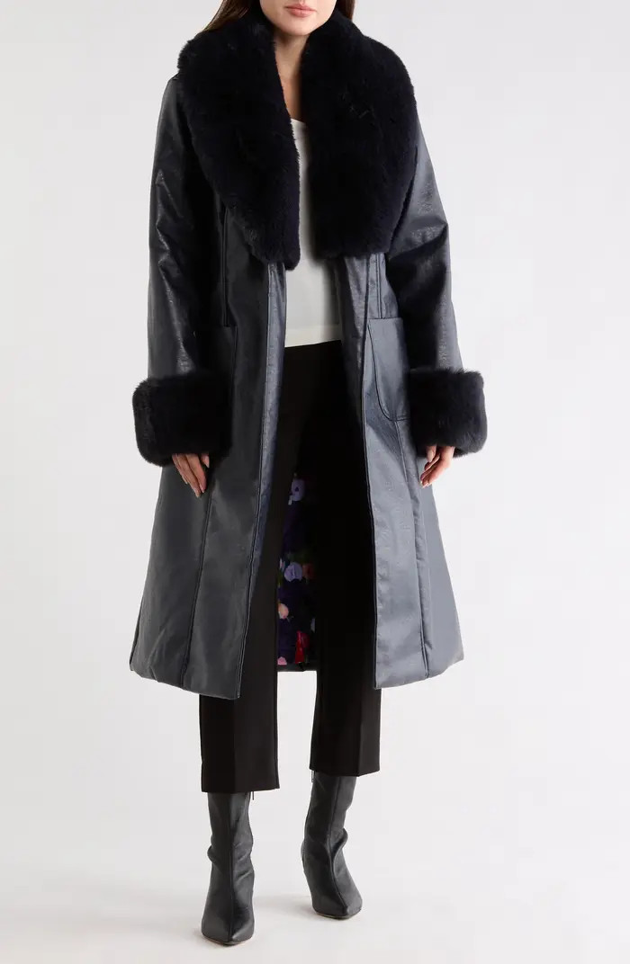 Hutch Stevie Faux Fur & Faux Leather Coat | Nordstromrack | Nordstrom Rack