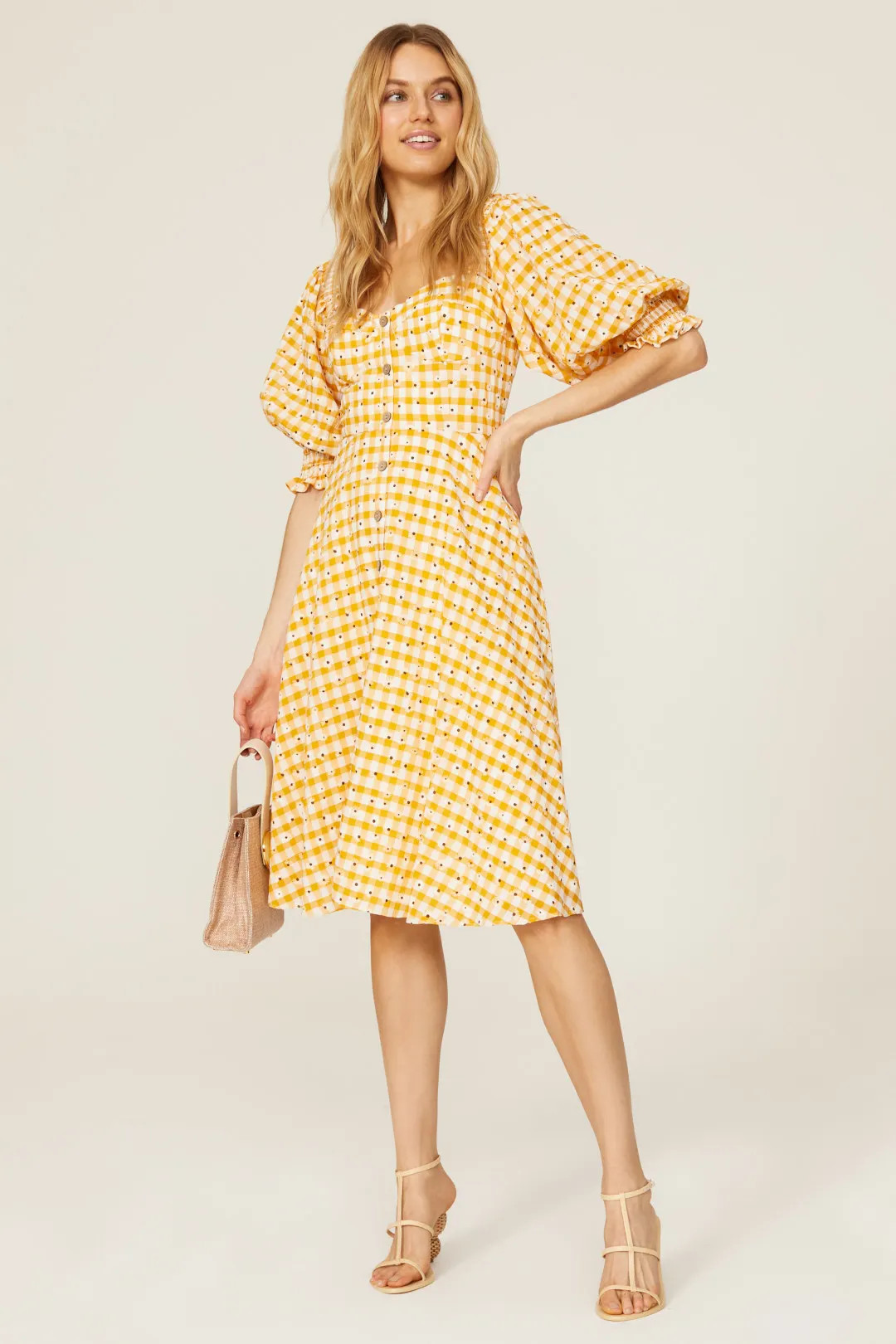 Gingham Daisy Seersucker Dress | Rent the Runway