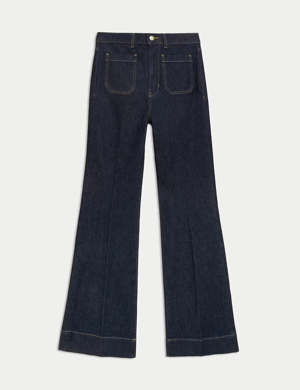 Patch Pocket Flare High Waisted Jeans | Marks & Spencer (UK)