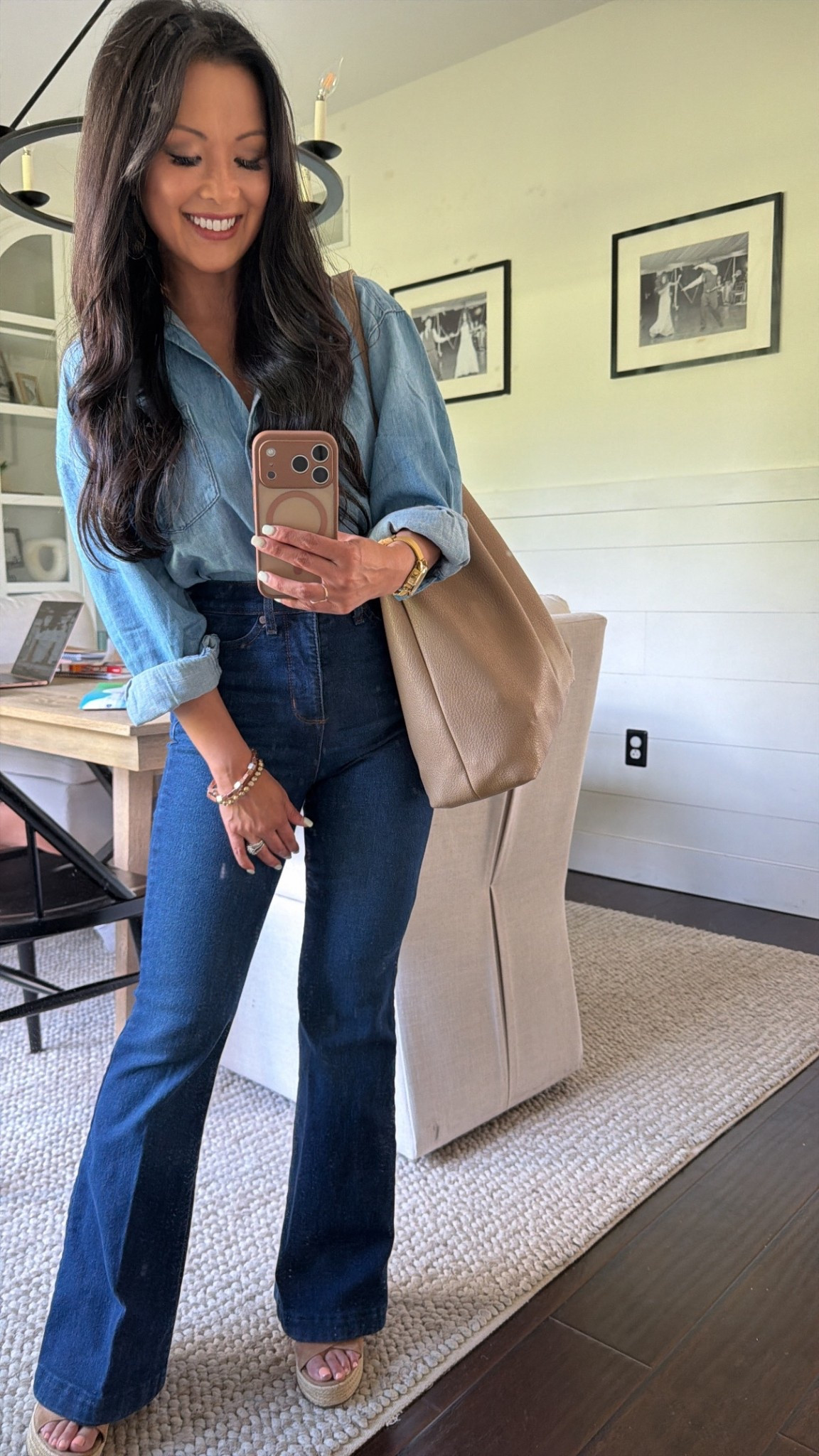 Denim on denim moment! 

#LTKmomlife #LTKPetite #LTKootd