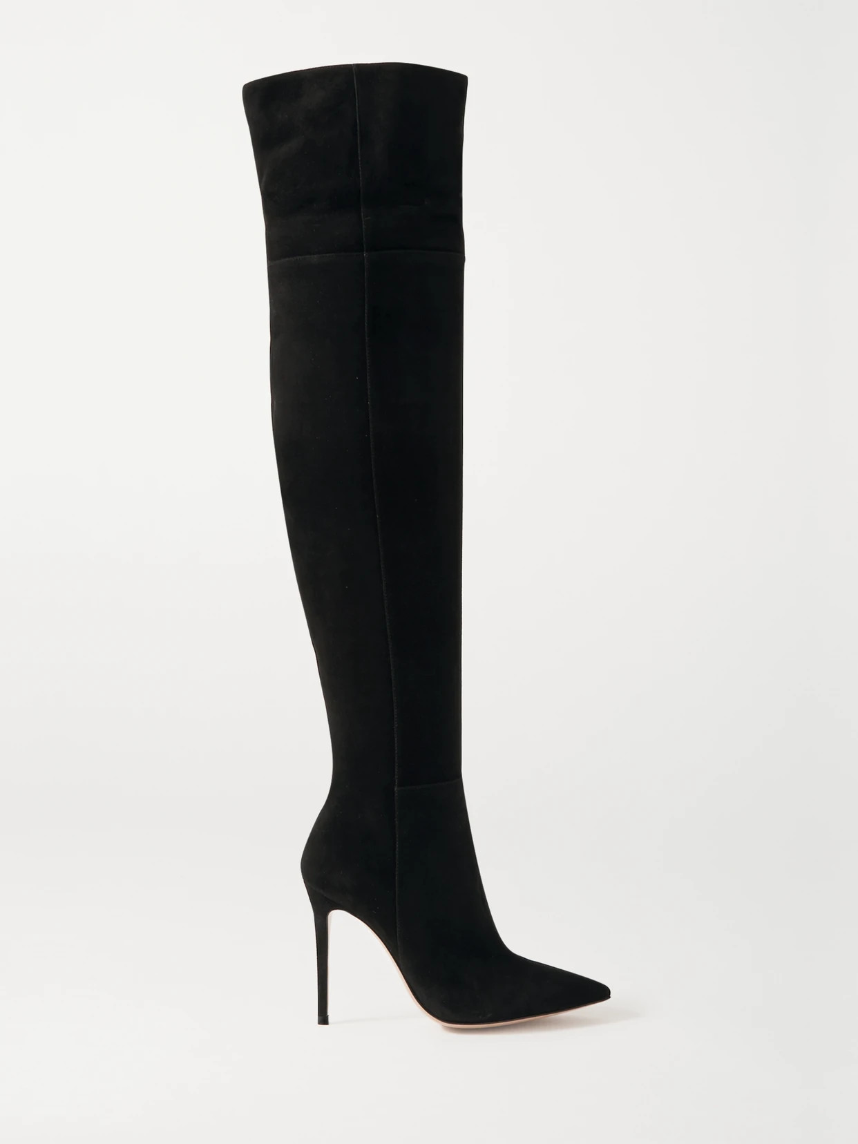 Gianvito Rossi - 105 Suede Over-the-knee Boots - Black | NET-A-PORTER (US)