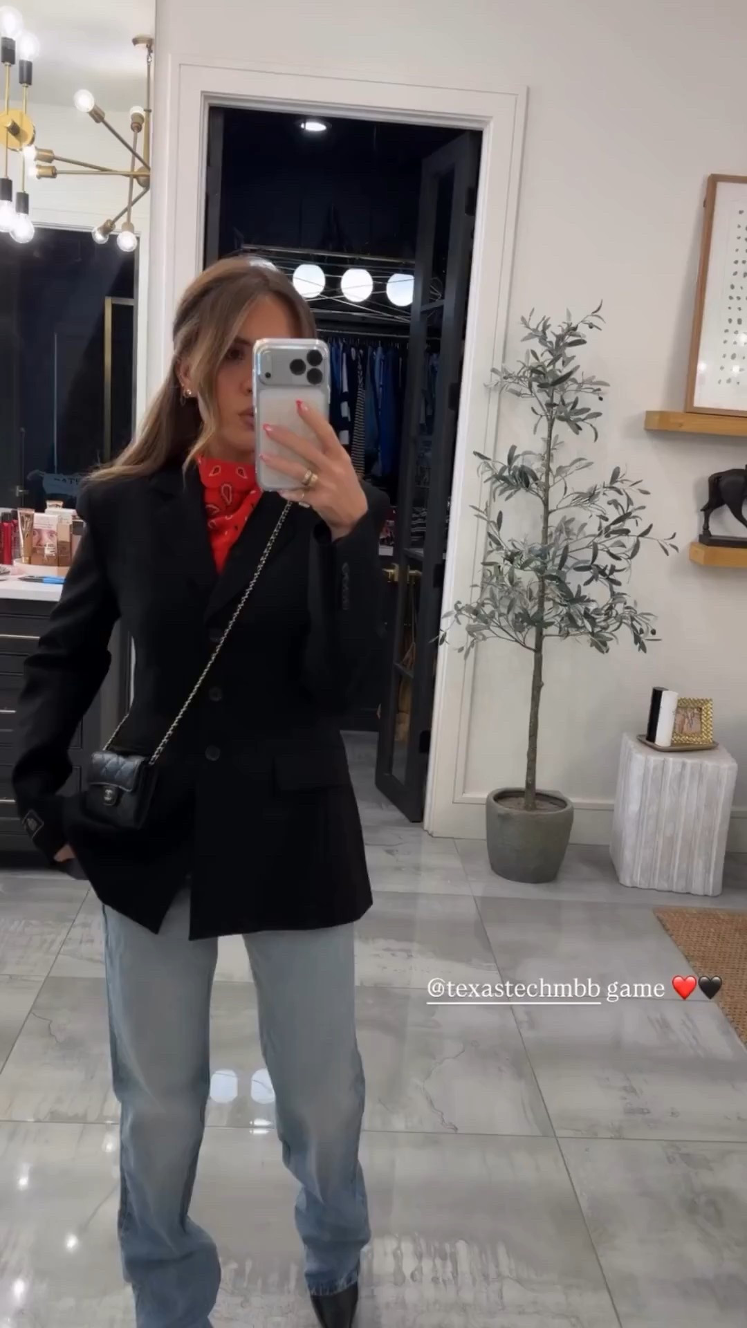 What I wore for Ricky's birthday dinner and the Texas Tech basketball game the other day! ❤️🖤 

(FB)

#LTKootd #LTKgrwm