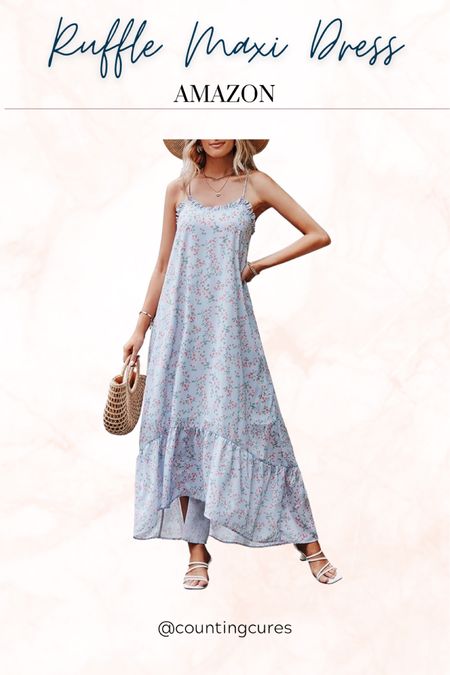 Look effortlessly stylish with this ruffle maxi dress from Amazon!
#outfitinspo #floraldress #summerstyle #fashionfinds

#LTKSeasonal #LTKFind #LTKunder50