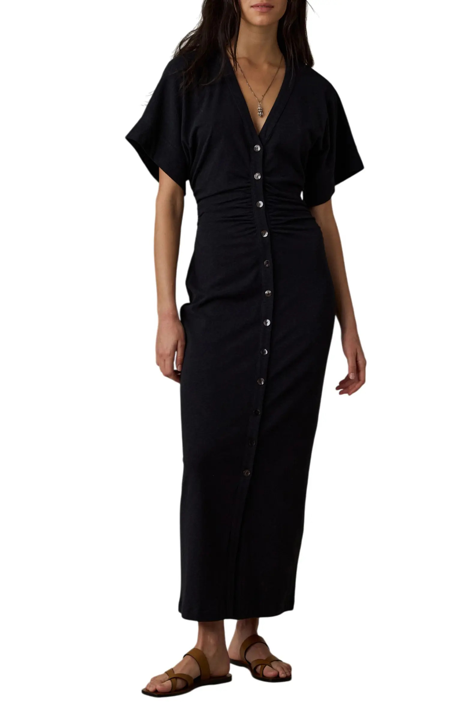 Cotton & Hemp Blend Maxi Dress (Women) | Nordstrom | Nordstrom
