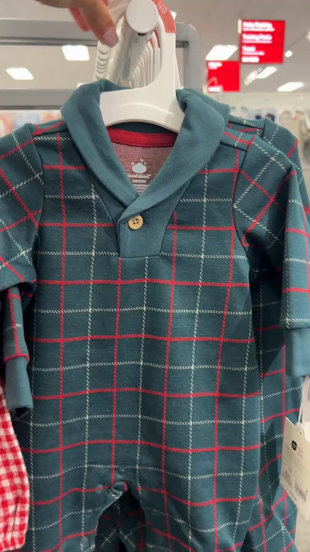 Cloud island plaid pajama, target baby pajama