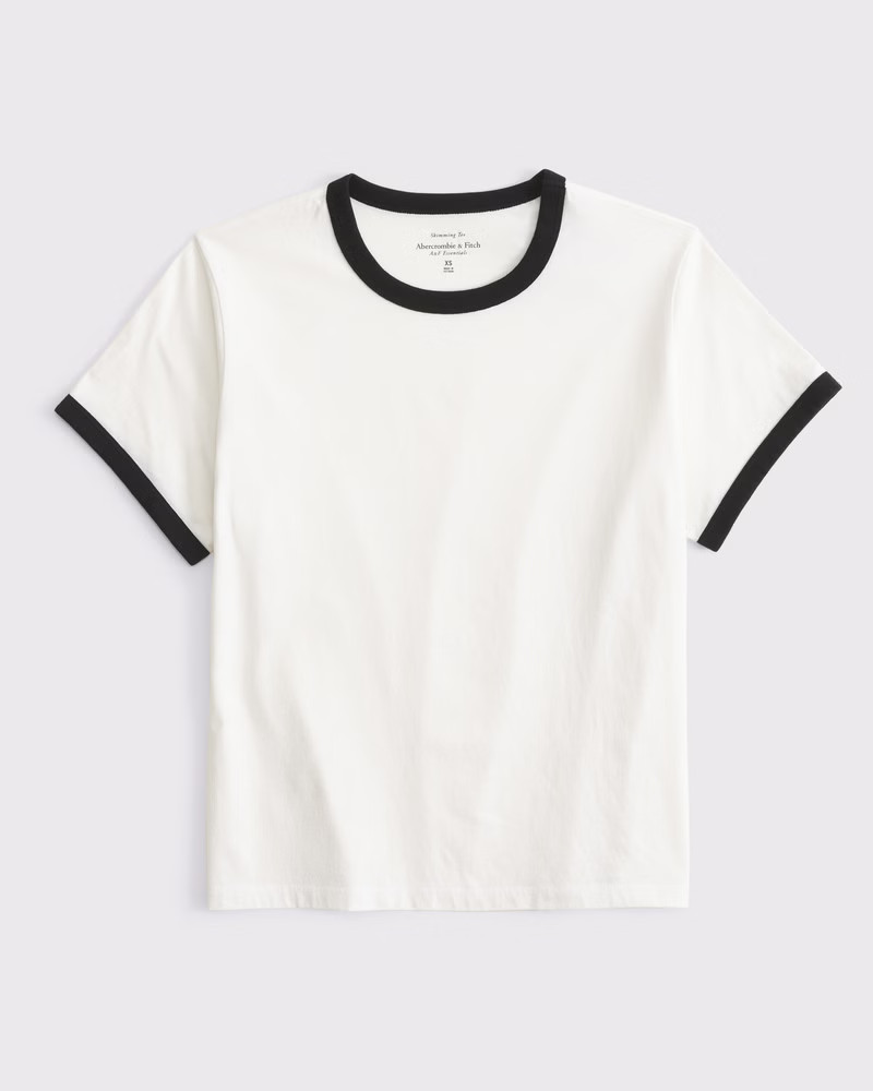 Women's Essential Polished Body-Skimming Tee | Women's Tops | Abercrombie.com | Abercrombie & Fitch (US)
