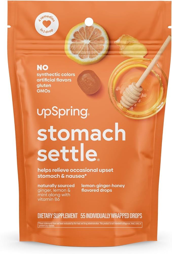 UpSpring Stomach Settle Drops for Occasional Nausea Relief and Morning Sickness with Ginger, Lemo... | Amazon (US)