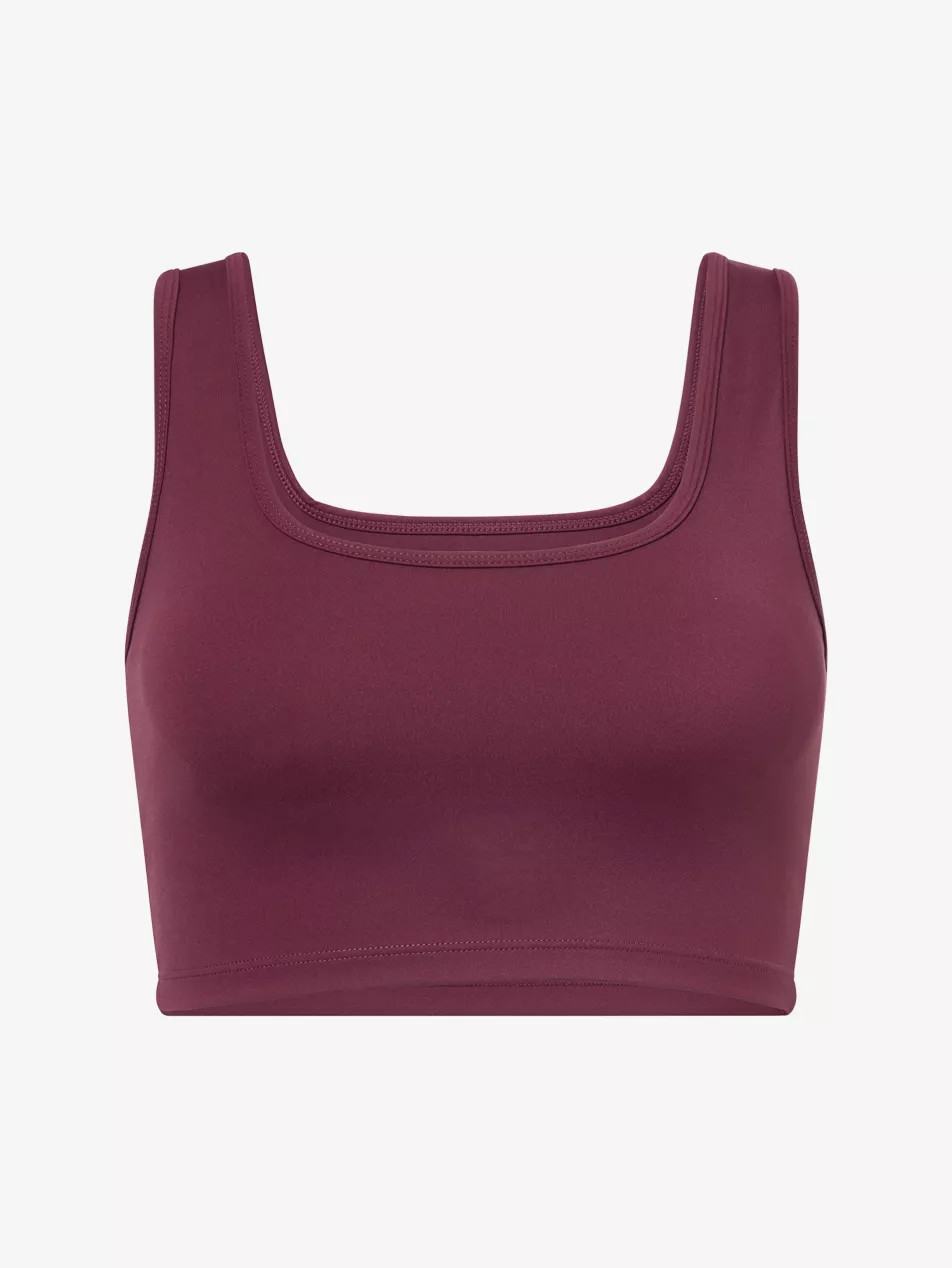 Ultimate Square-Neck Stretch-Woven Sports Bra | Selfridges
