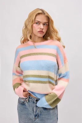 Hawley Oversized Stripe Wool Jumper | Danielle Guizio