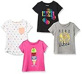 Spotted Zebra Disney | Marvel | Star Wars | Frozen | Princess Girls and Toddlers' Short-Sleeve T-... | Amazon (US)