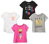 Spotted Zebra Disney | Marvel | Star Wars | Frozen | Princess Girls and Toddlers' Short-Sleeve T-... | Amazon (US)