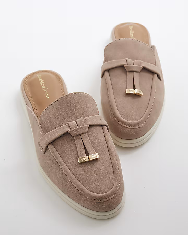 Pink Gum Sole Loafer Mules | River Island UK & IE
