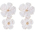 Raffia Flower Earrings, Raffia Straw Wrapped Flower Drop Dangle Earrings Summer Tropical Beach Je... | Amazon (US)