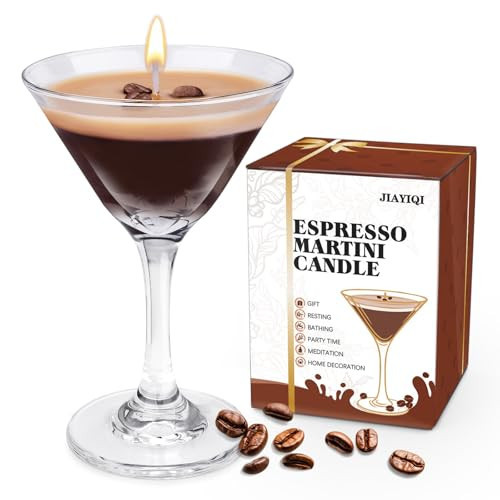 Espresso Martini Candle Gifts for Women Men, Coffee Scented Unique Gift for Espresso Lovers, Soy Wax Candles for Coffee Bar, Home Decor for Mother, Birthday, Christmas | Amazon (US)