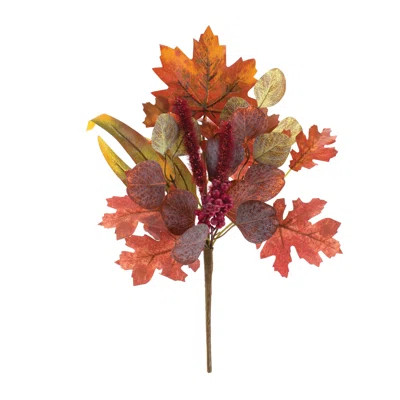 Fall Foliage Leaf Pick Bush | Wayfair Professional