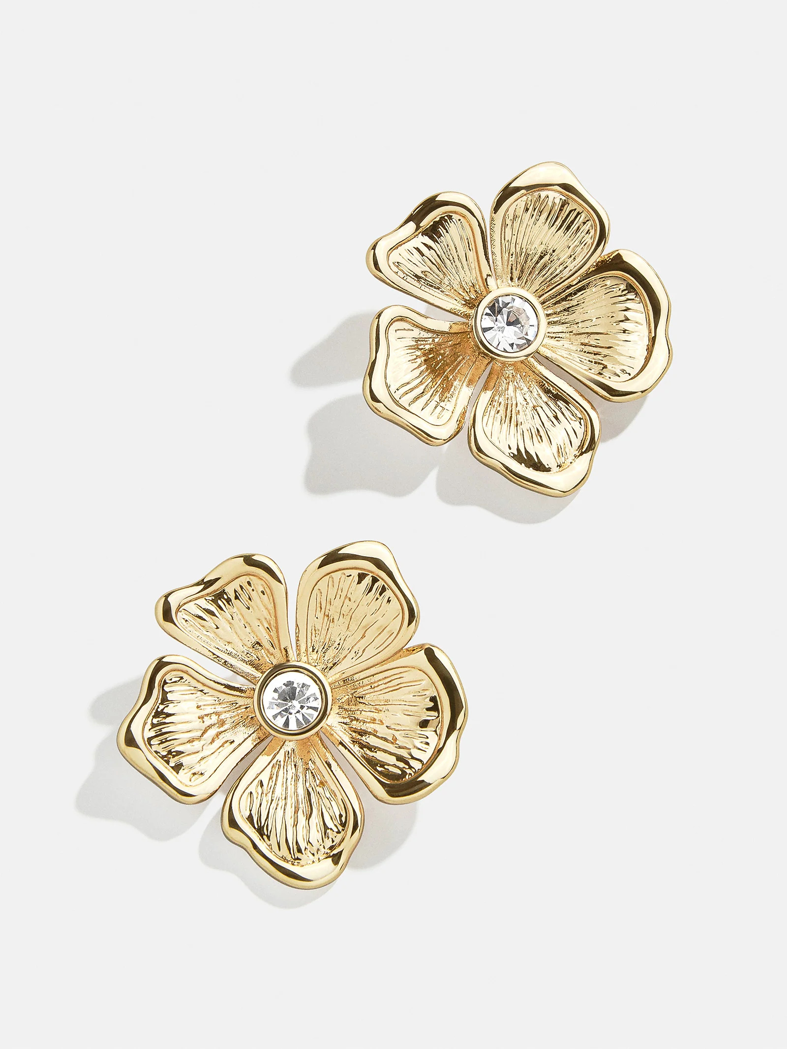 Baby Bloomer Earrings - Clear/Gold | BaubleBar (US)