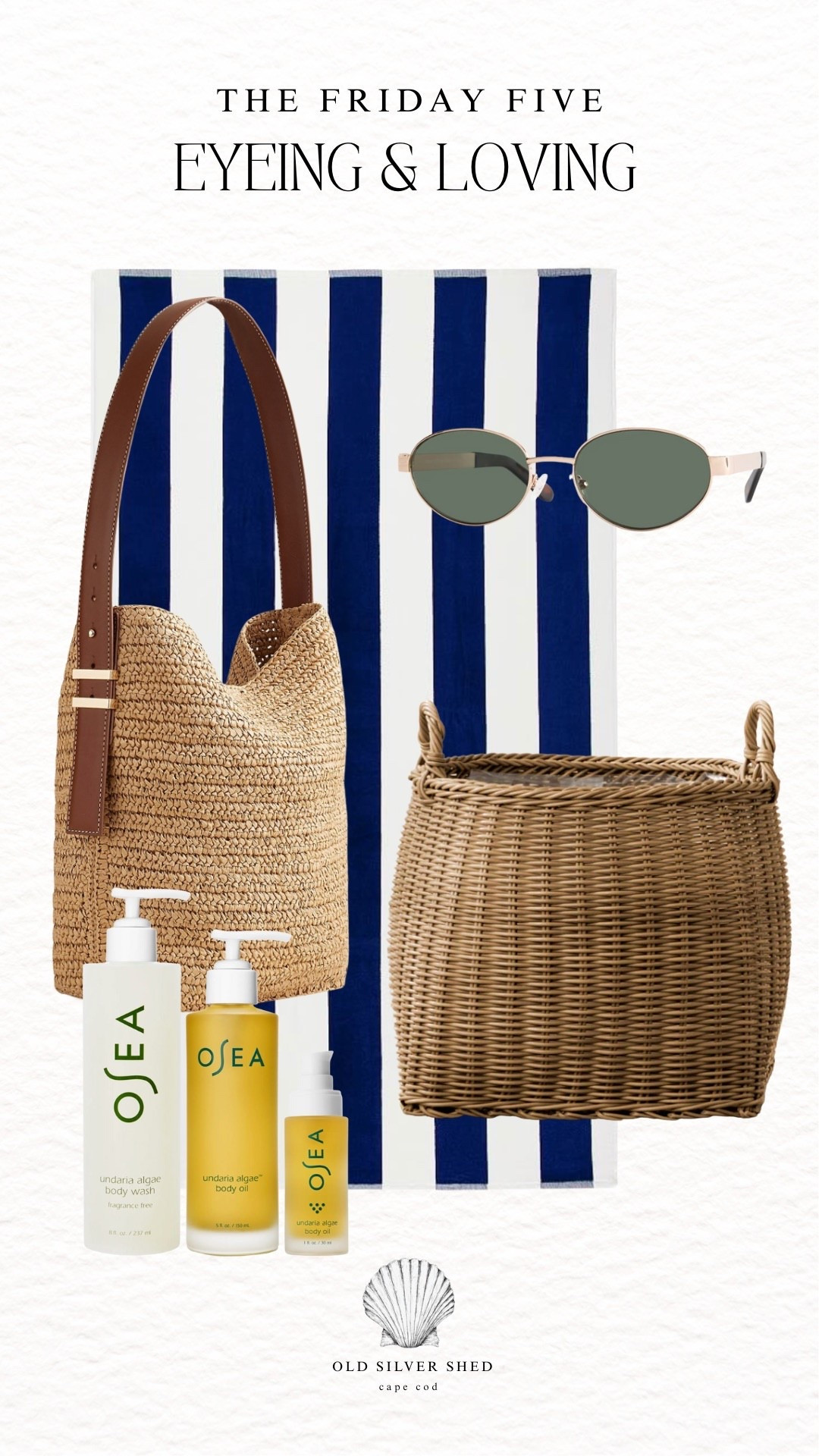 Cheers to making it to Friday! Today, I’m introducing a new weekly series — The Friday Five. Every week, I’ll share five random picks that I’m eyeing and loving. I hope this brings a little slice of happy to your day and helps you kick off the weekend on a fun note. Some of my picks in this first edition include a Nordstrom sale skincare trio, a J.Crew basket bag, Quince sunglasses (a bestseller this week), the planter you’re all adding to your carts, and a classic striped beach towel (also on sale.) 🤍 

#LTKSaleAlert #LTKBeauty #LTKFindsUnder100