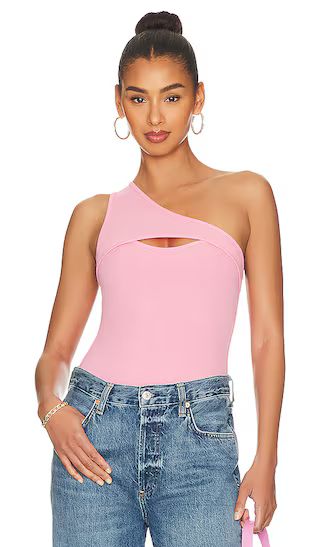 Sadra One Shoulder Bodysuit in Pink | Revolve Clothing (Global)