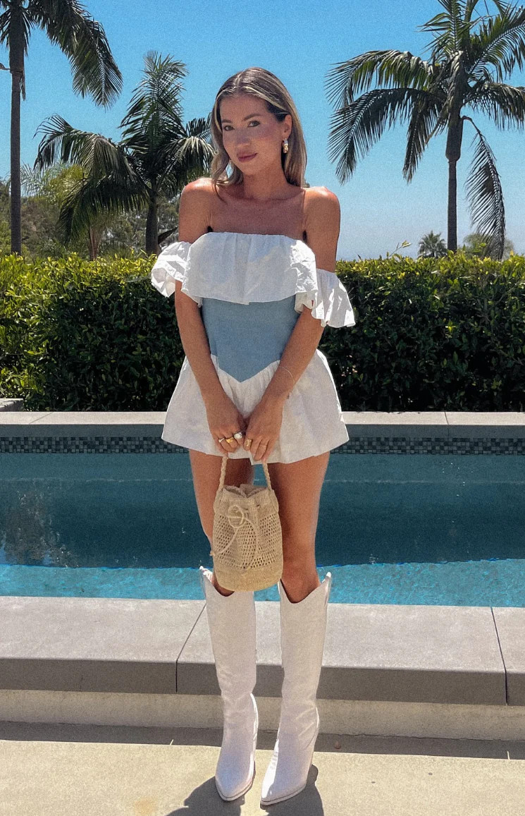 Romi Denim Playsuit | Beginning Boutique (US)