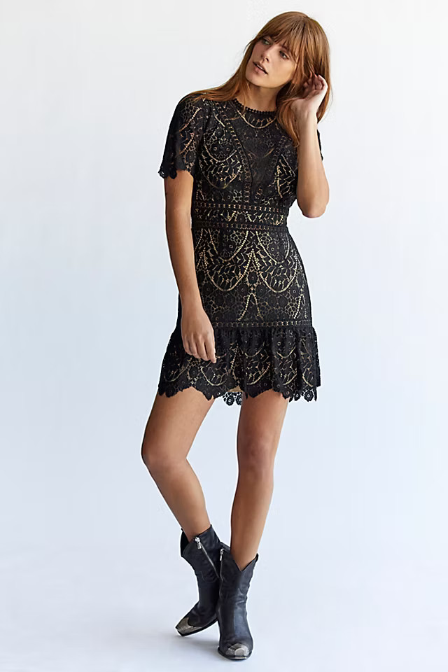 Darian Lace Mini Dress | Free People (Global - UK&FR Excluded)