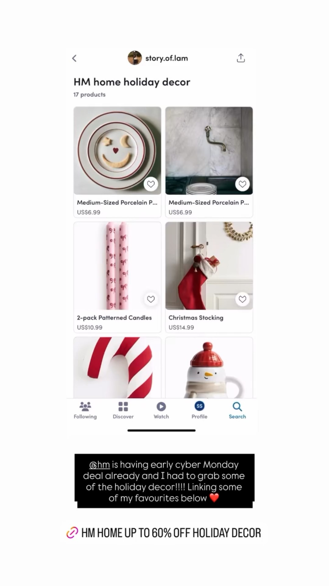 @hm is having early cyber Monday deal already and I had to grab some of the holiday decor!!!! Linking some of my favourites below ❤️