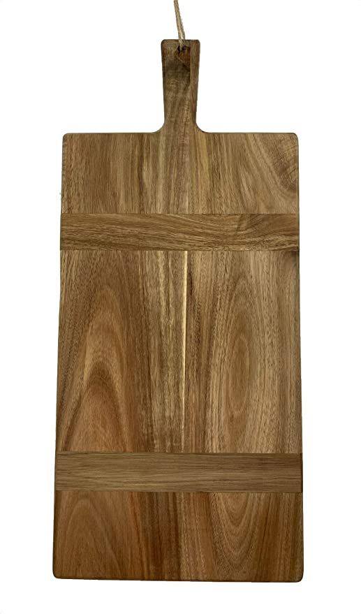 Chloe and Cotton Large Rectangular Acacia Wood Bread Board 22.5" inch | Kitchen Decorative Counte... | Amazon (US)
