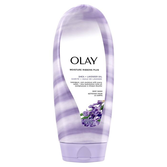 Olay Moisture Ribbons Plus Shea + Lavender Oil Body Wash - 18 fl oz | Target