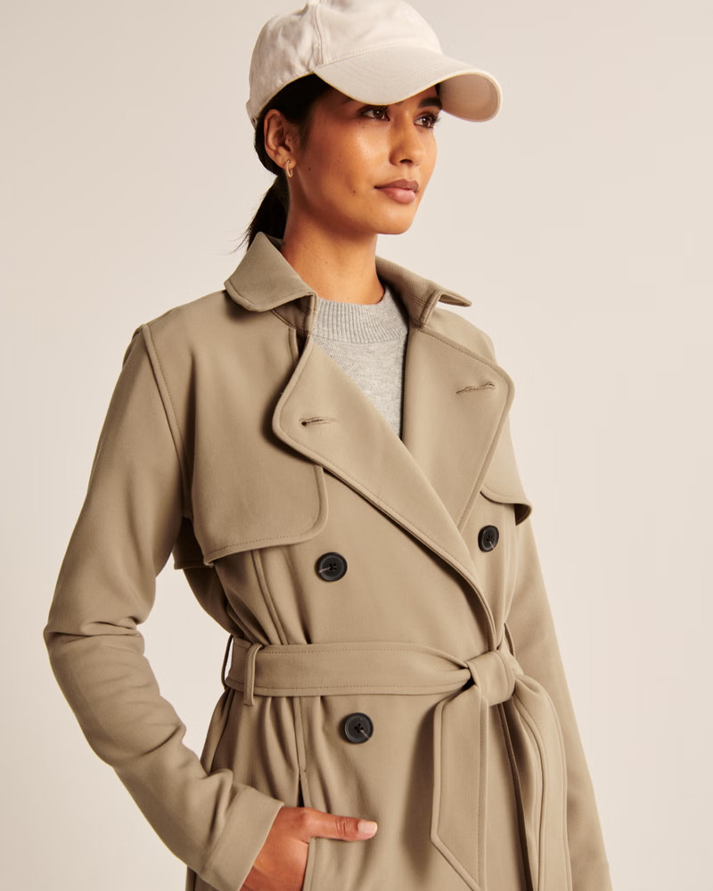 Drapey Trench Coat | Abercrombie & Fitch (US)