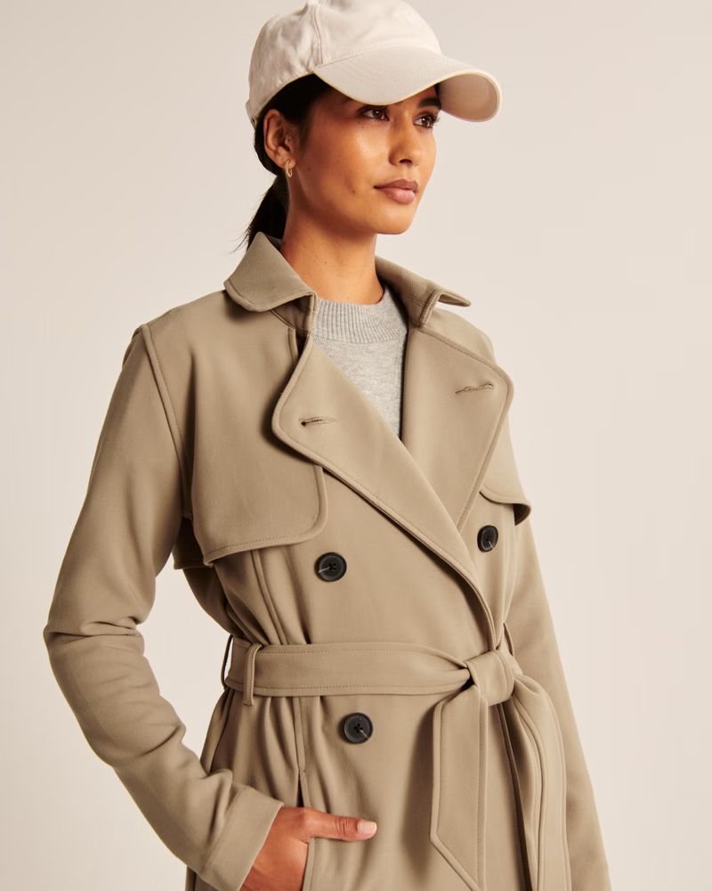 Drapey Trench Coat | Abercrombie & Fitch (US)