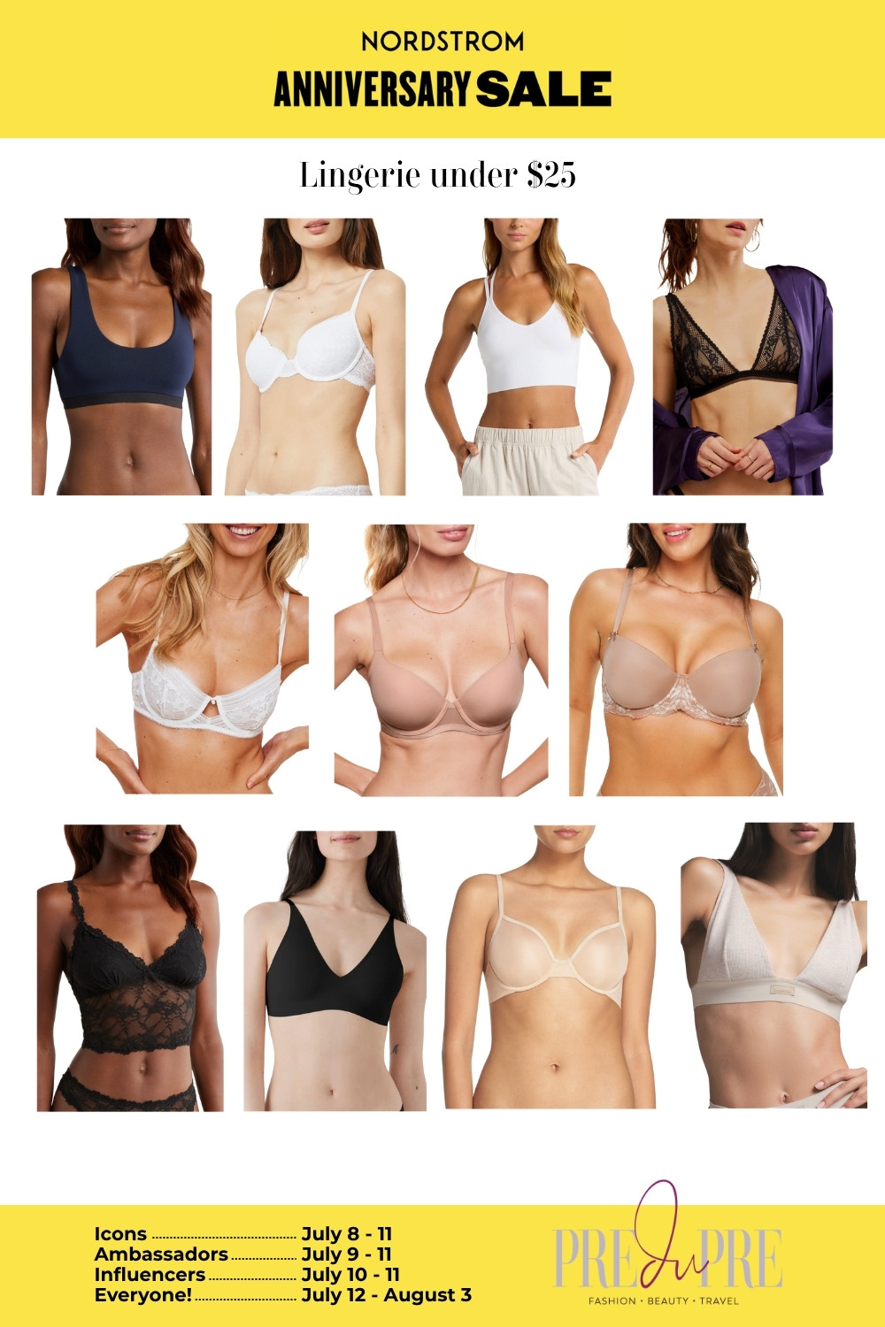 Score premium lingerie looks without breaking the bank! The Nordstrom Anniversary Sale is here and we’ve rounded up the best bras and bralettes under $25. From lacey favorites to seamless support, these top-rated pieces are equal parts comfortable and chic. Perfect for everyday wear or a little something special. Shop early to beat the rush! #NordstromAnniversarySale #LingerieUnder25 #AffordableLingerie #LTKSaleAlert #LTKUnder50 #LTKFinds 

 #LTKSeasonal #LTKSaleAlert #LTKFindsUnder50