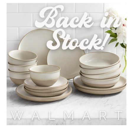 Back in stock at Walmart!!!
The Dave & Jenny Marrs 16 piece stoneware set. Of all of the dinnerware I own, this is BY FAR my most favorite set. It's high quality, stunning, and will elevate your dining experience. I literally just bought another set because it's back in stock 🤣

#LTKfamily #LTKover40 #LTKhome