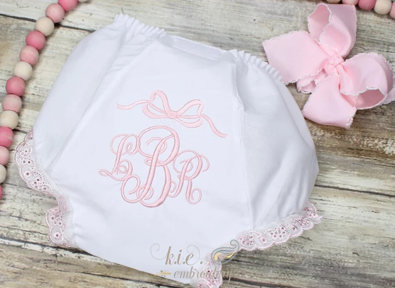 Baby Bloomers / Diaper Cover / Monogrammed / Embroidered / Shower Gift / Coming Home / Bib - Etsy | Etsy (US)