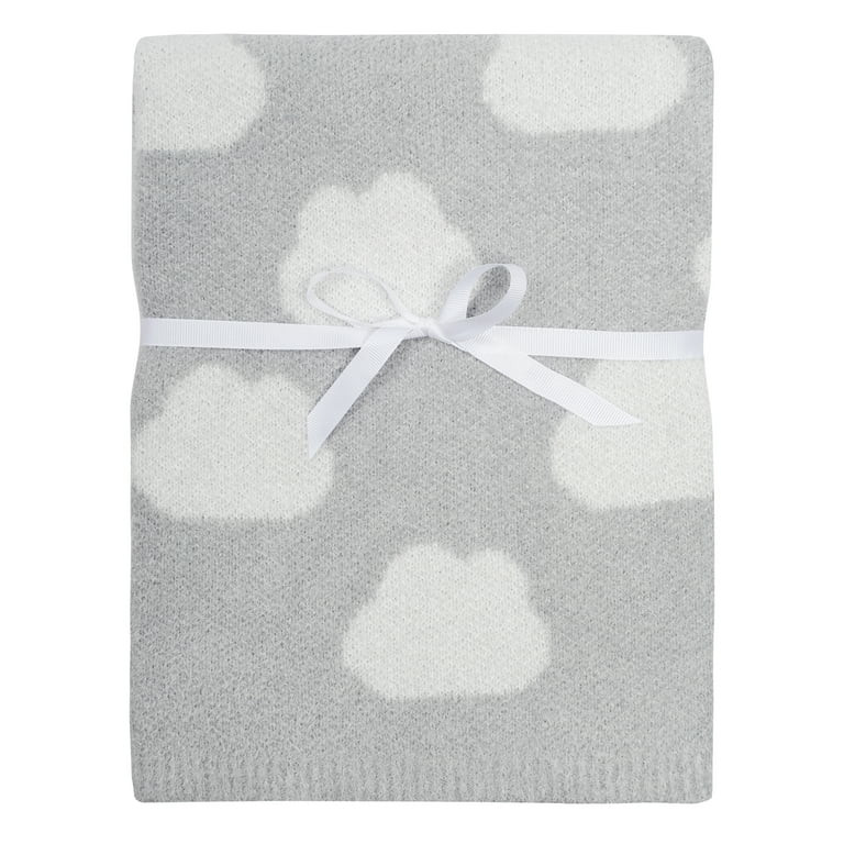 Modern Moments by Gerber Infant Baby Boy or Girl Unisex Soft Cozy Viscose Blanket, Gray Clouds | Walmart (US)