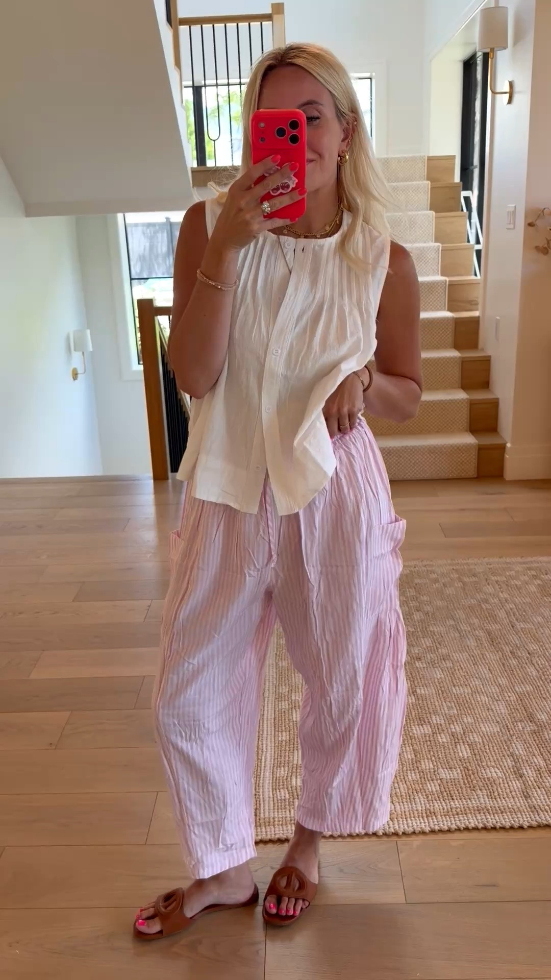 Here are those same pants in pink!

#LTKootd #LTKgrwm #LTKmomlife