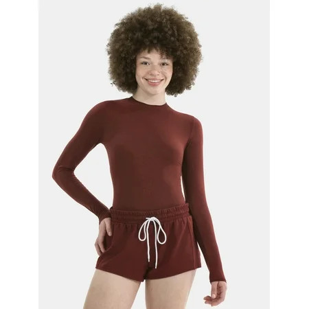 No Boundaries Women’s Fit Stretch Long Sleeve T-Shirt Sizes XS–3XL | Walmart (US)