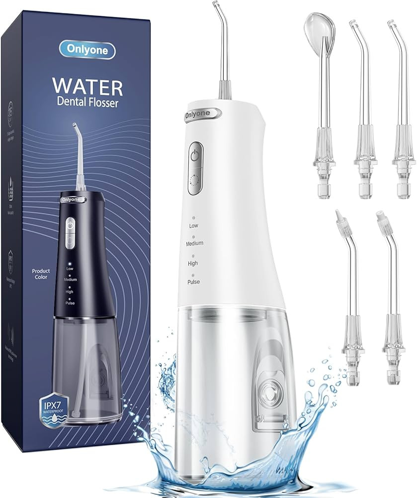 Onlyone Water Dental Flosser Pick for Teeth, 300ML Portable Oral Irrigator, Rechargeable Travel I... | Amazon (US)