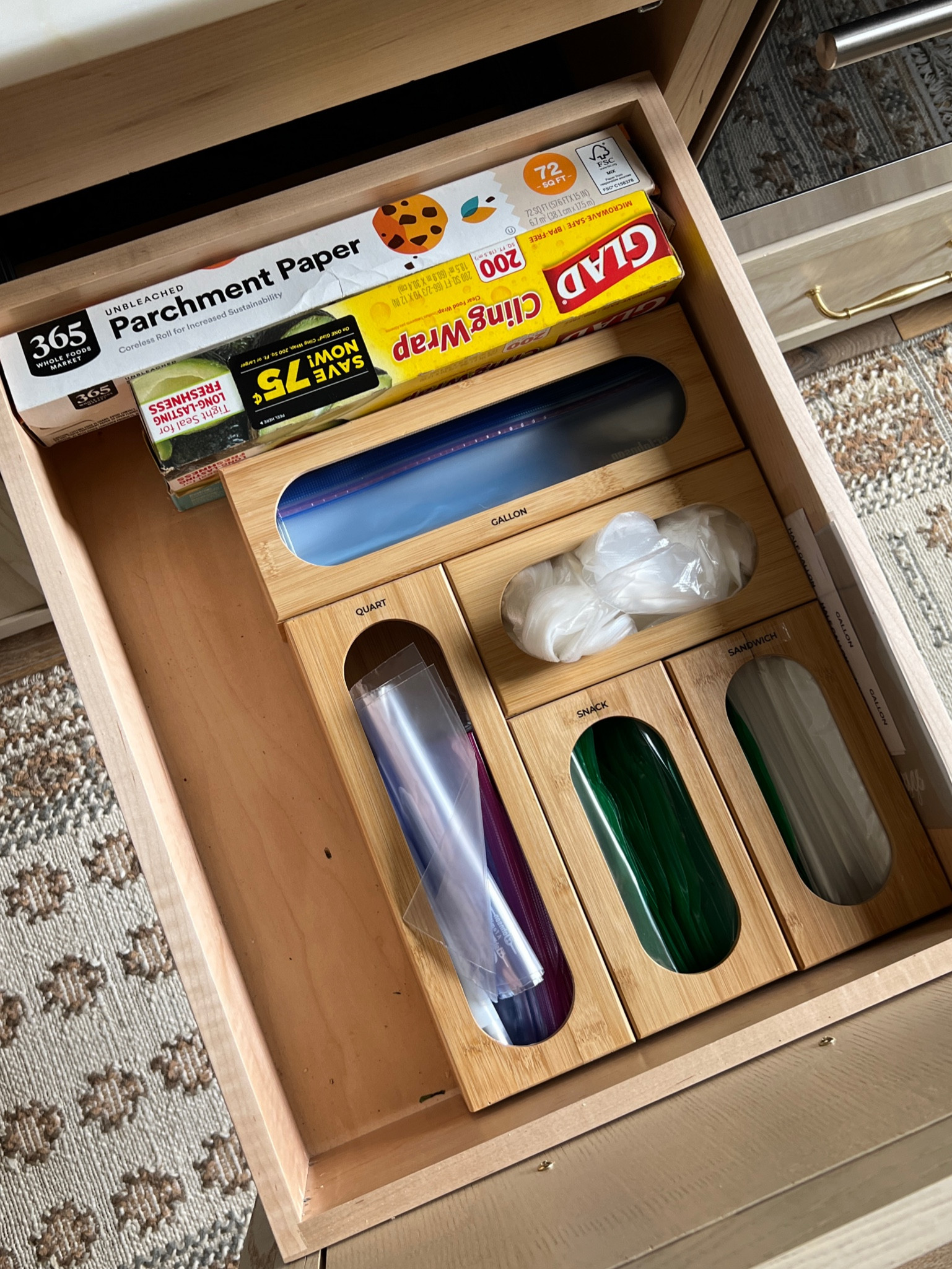 My Tupperware & sandwich baggie drawer