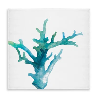 Watercolor Sea Coral Tablecloth - Coastal Scandinavian Decor | Wayfair North America