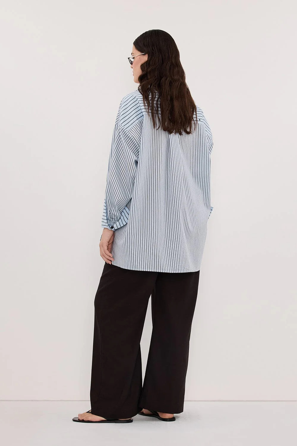 SABLE ICE BLUE SILK BLEND SHIRT | DISSH