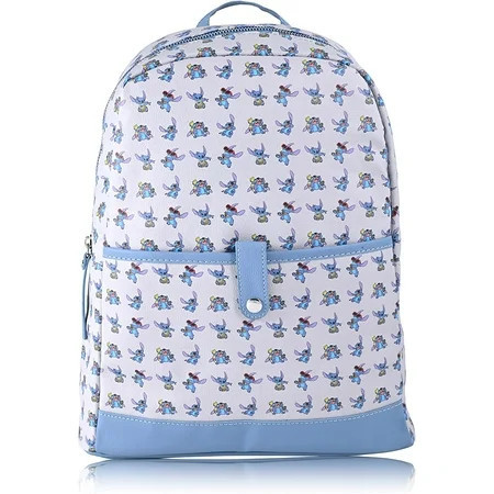 Disney Women’s Lilo and Stitch Pattern Mini Backpack, Blue | Walmart (US)
