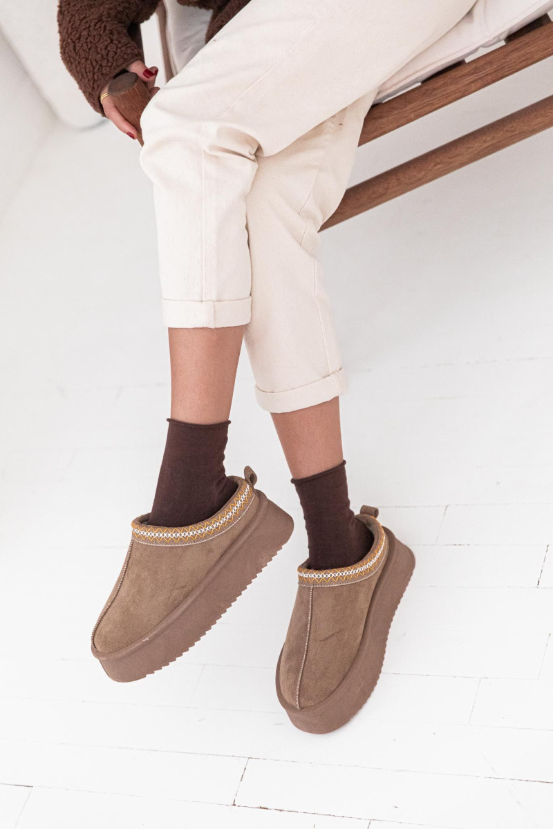 Chaussures chaussons fourrées | Pretty Wire