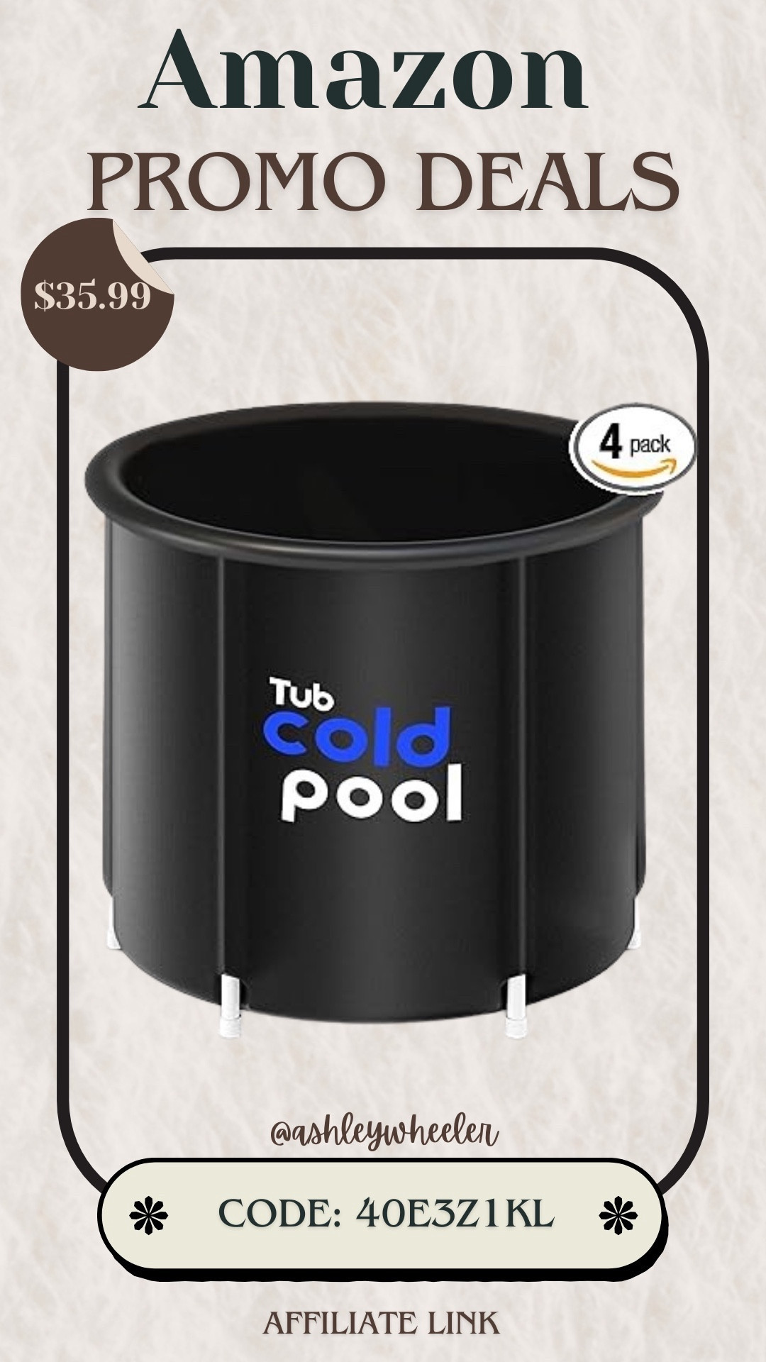 Anyone looking for start the cold plunge in 2024?? I found a great deal on Amazon for one. Plus a great Montessori toy for kids and the softest looking shoes ever!! 