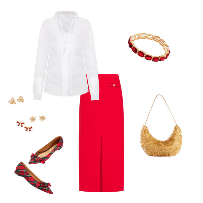 Polished Crepe Tuxedo Maxi Skirt | Talbots