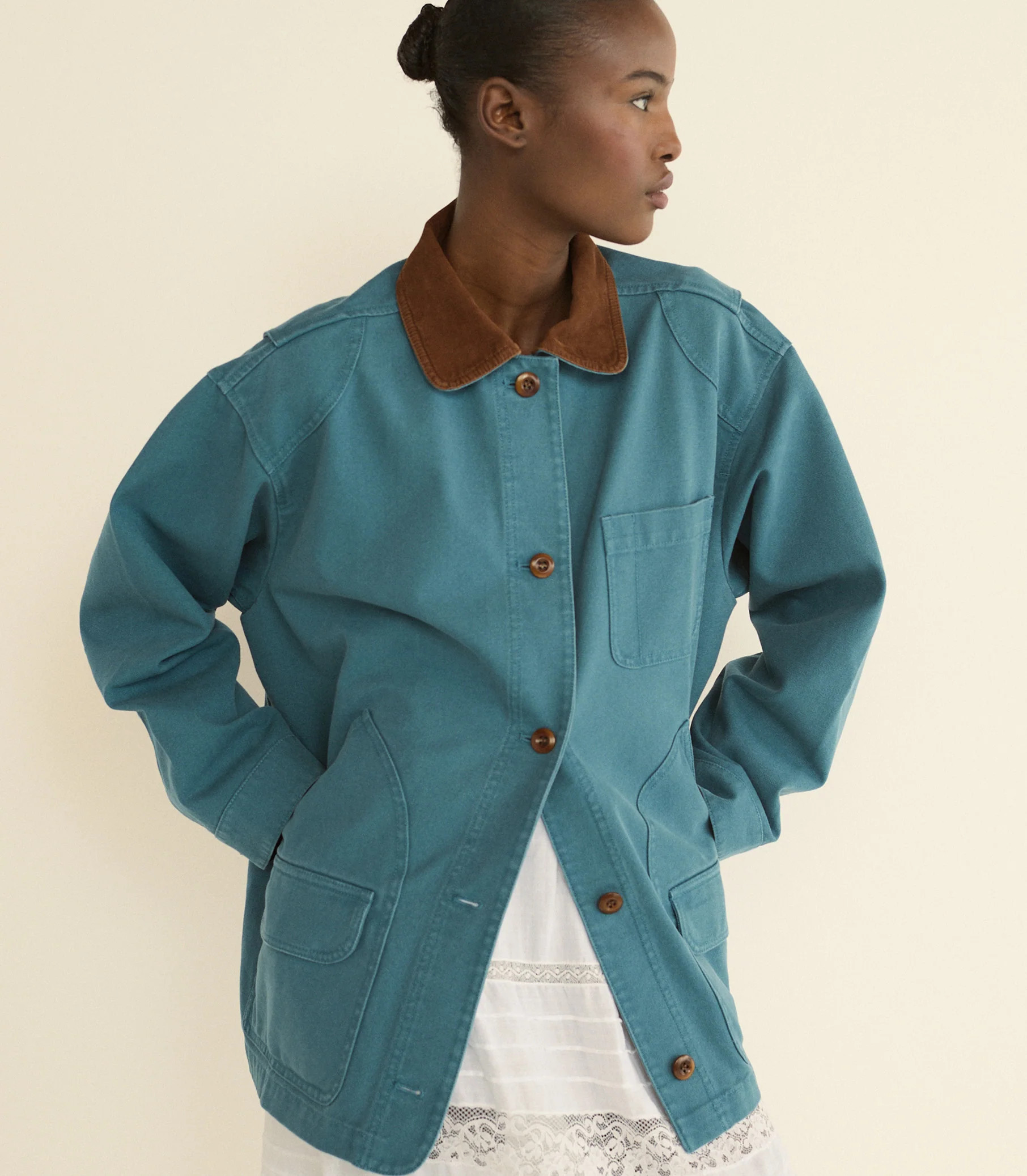 Pascual Jacket - Caspian Blue | DÔEN | DOEN