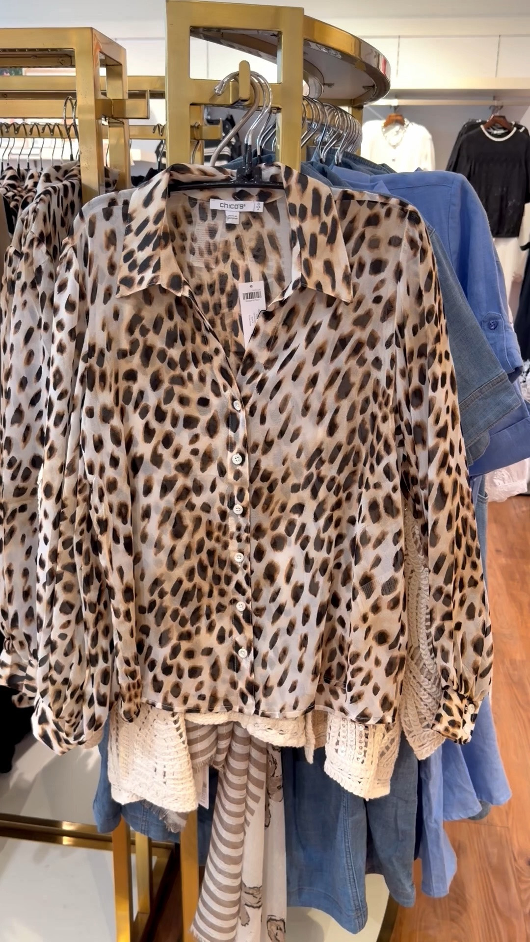 Georgette animal print blouse. A pice that is classic and stylish that is a great wardrobe building piece all year long. 
I am 5’7” 132 lbs and I wear a size 0 in Chico’s unique sizing.

#LTKOver40 #LTKWorkwear #LTKSaleAlert