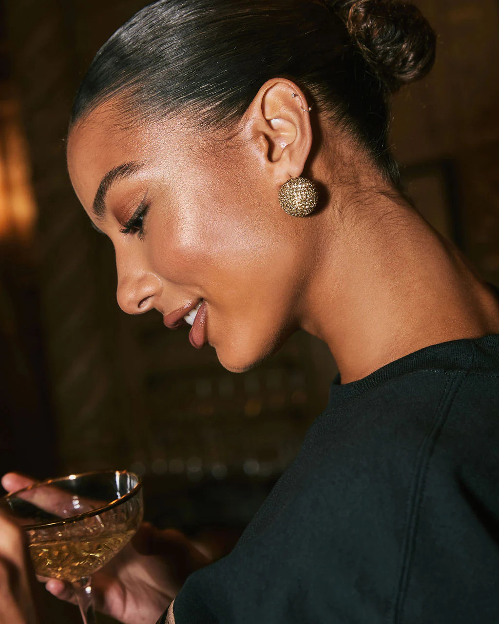 Party Lights Rhinestone Bauble Stud Earrings | VICI