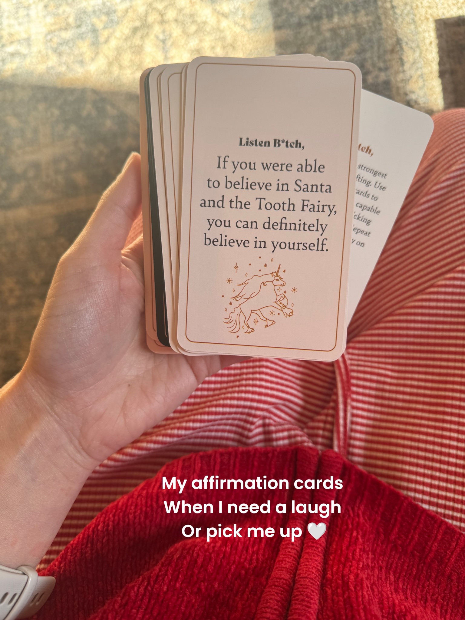 I love these little silly cards to read when I need a reminder of who the heck I am 🌞💛🌿✨

#LTKSaleAlert #LTKHoliday #LTKGiftGuide