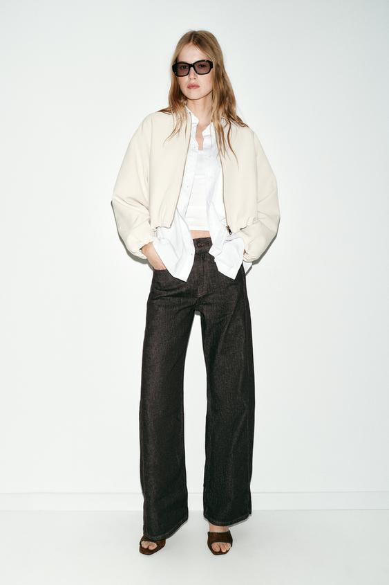 PUFF SLEEVE ZIPPER JACKET | Zara US