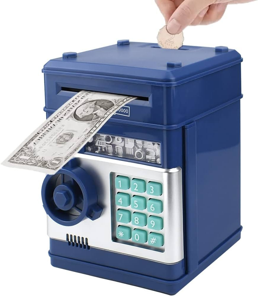 Totola Piggy Bank Electronic Mini ATM for Kids Baby Toy, Safe Coin Banks Money Saving Box Passwor... | Amazon (US)