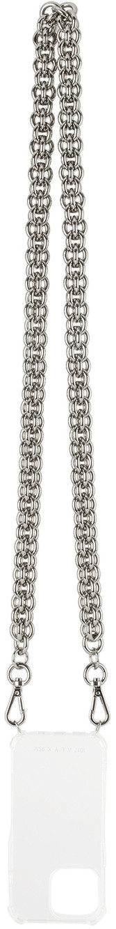1017 ALYX 9SM Silver Chunky Chain iPhone 13 Pro Case | SSENSE